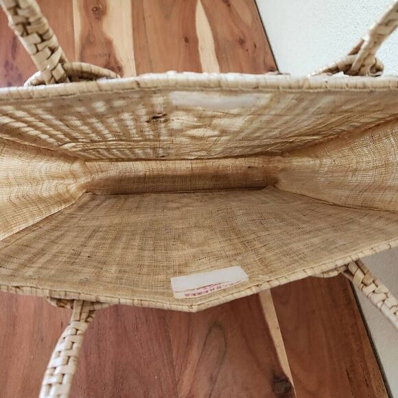 Women's handbag Brown wicker bohemian People's Republic of China purse brown tan - Picture 5 of 8